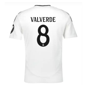 Camisolas Real Madrid Valverde 8 1º Equipamento Principal 2024-25 Manga Curta